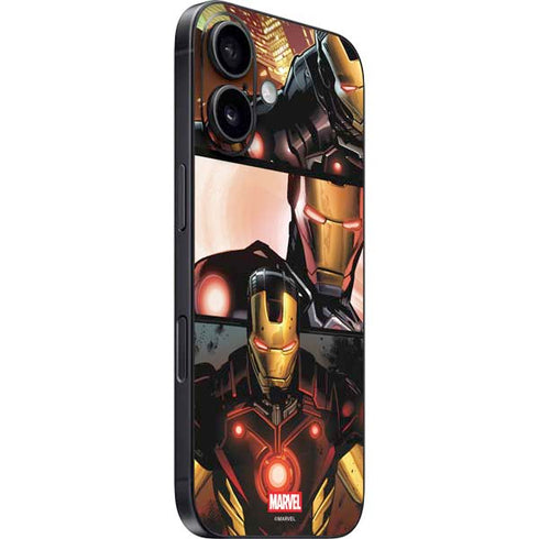 Marvel Iron Man Three Panel iPhone 16 Plus Skin